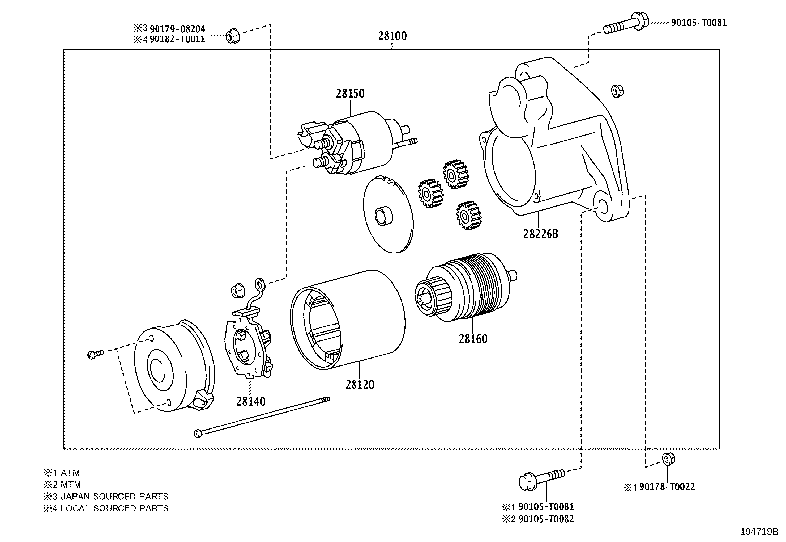 28226-0C080 STARTER KIT, REPAIR SERVICE product image