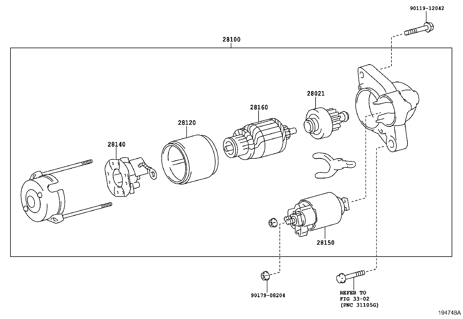 28120-26180 YOKE ASSY, STARTER product image