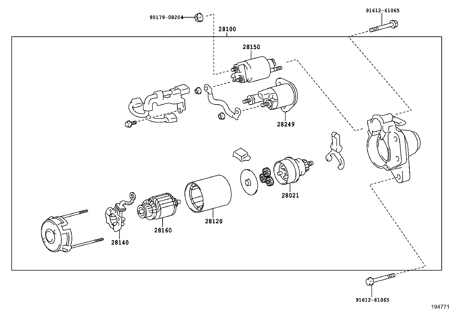 28100-47220 STARTER ASSY product image