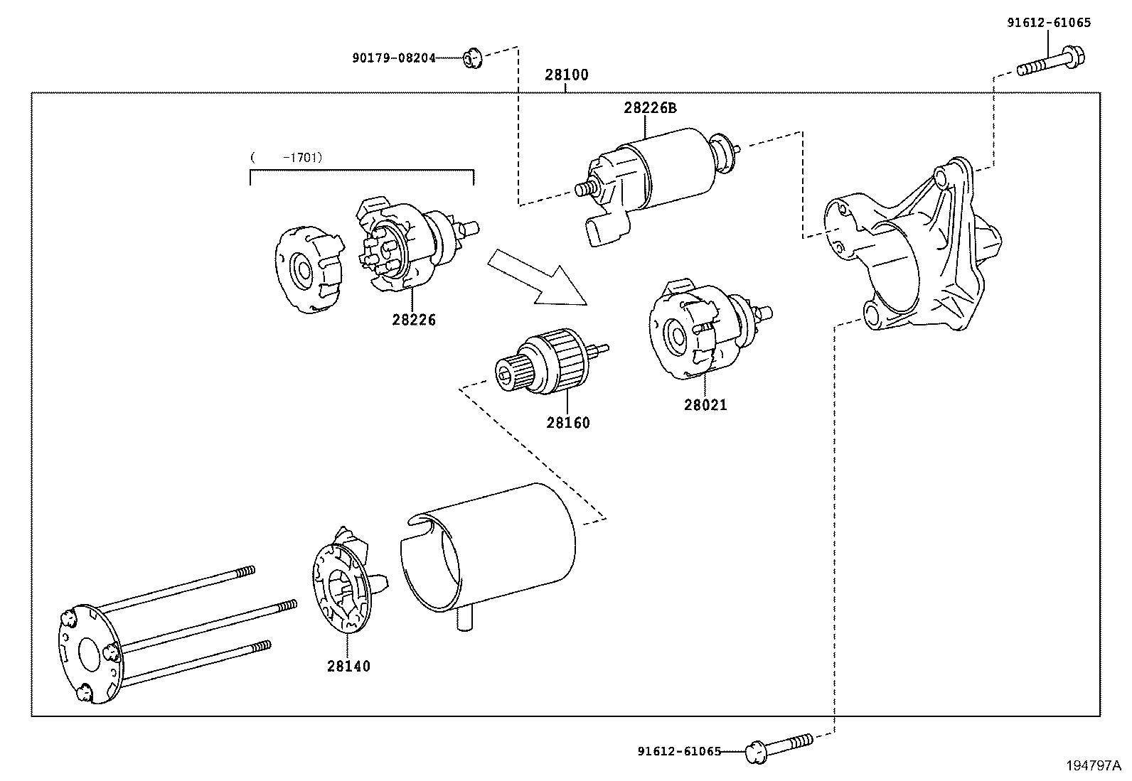 28021-0Y210 CLUTCH SUB-ASSY, STARTER CENTER BEARING product image