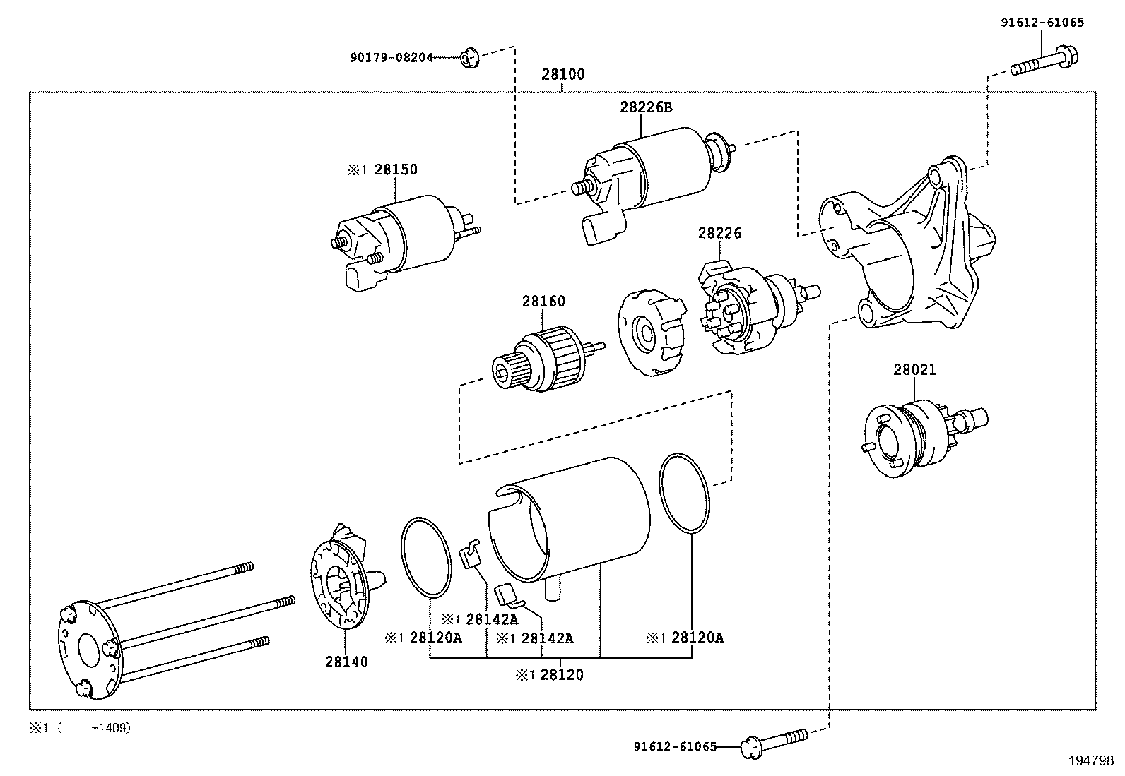 28021-0Y210 CLUTCH SUB-ASSY, STARTER CENTER BEARING product image