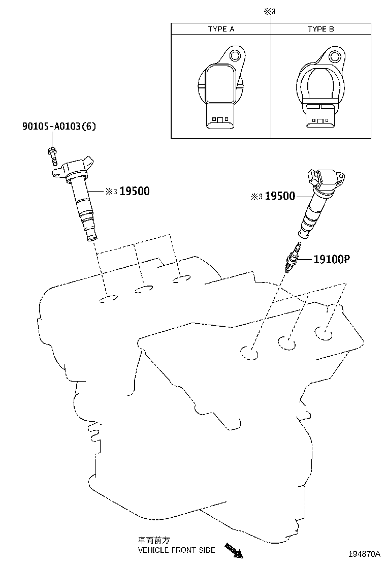 90919-A2007 COIL ASSY, IGNITION product image