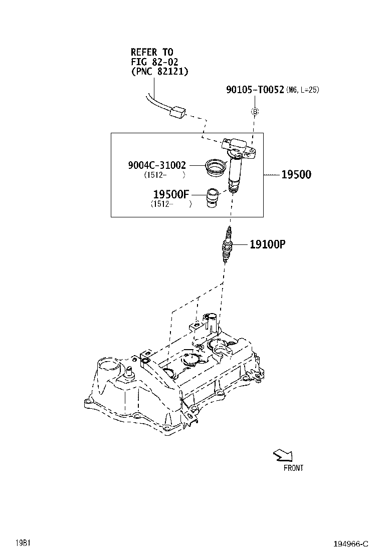 9004A-19001 COIL ASSY, IGNITION product image