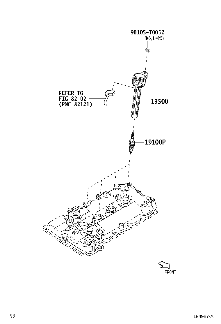9004A-19001 COIL ASSY, IGNITION product image