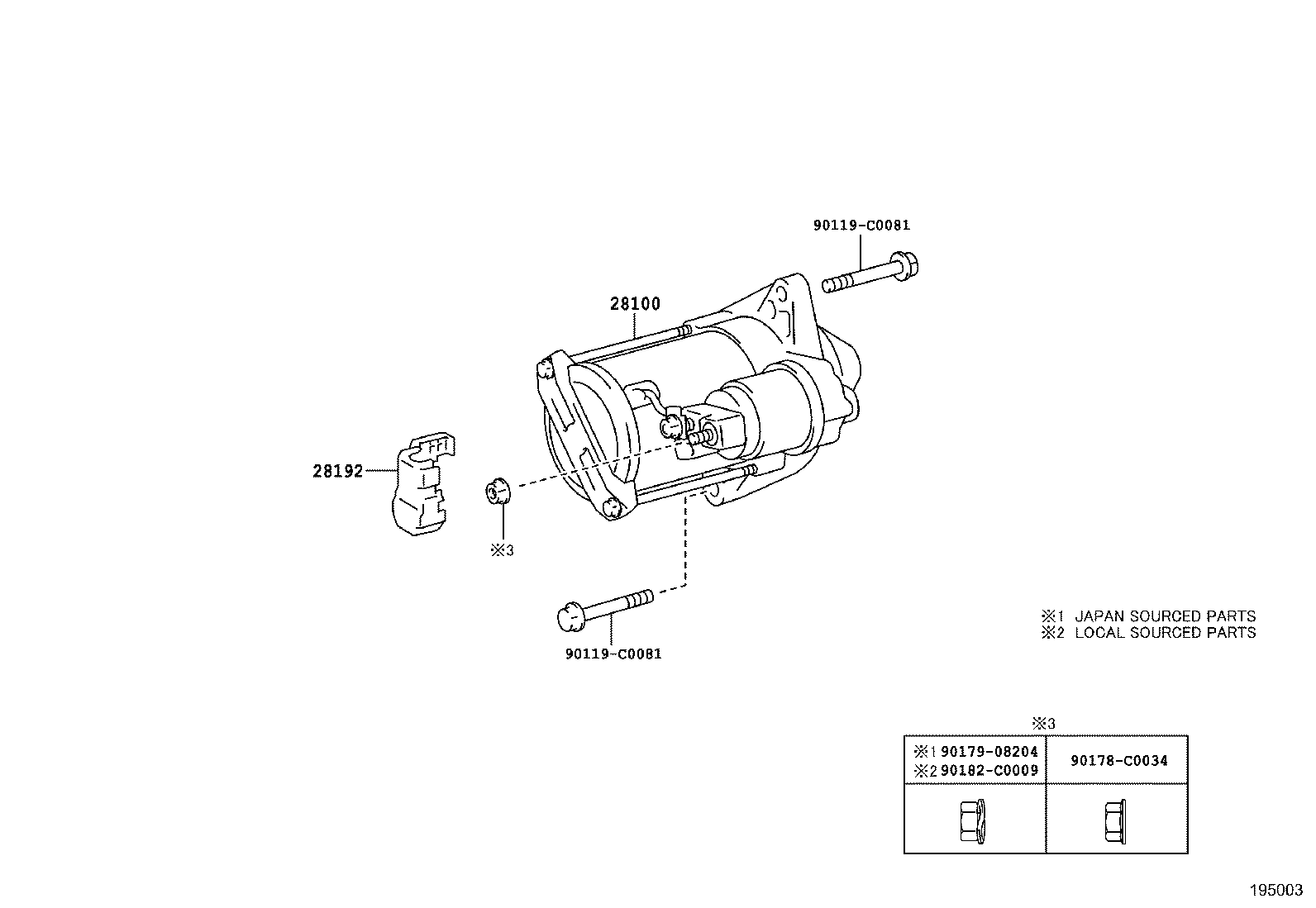 28100-0T221 STARTER ASSY product image
