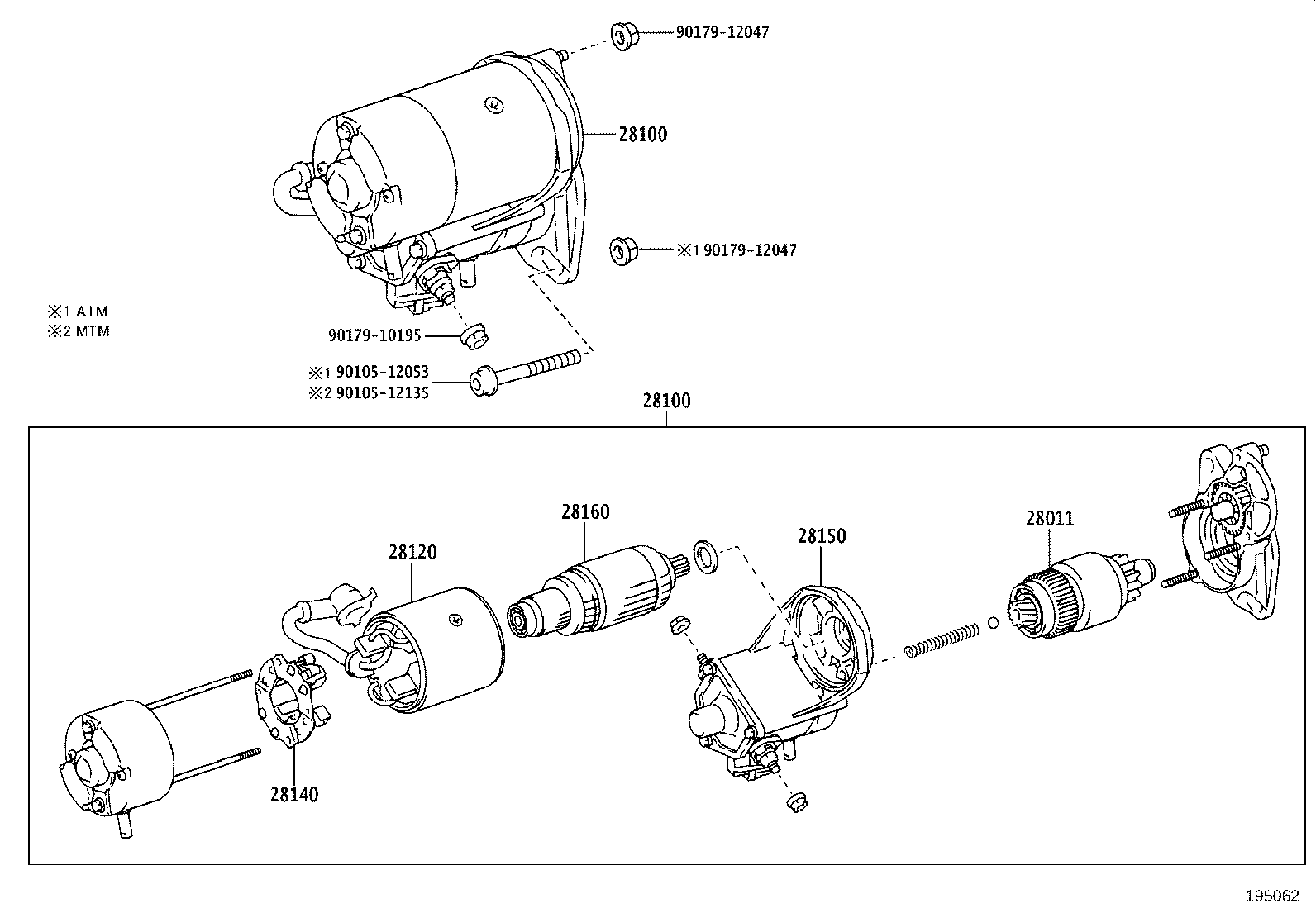 28100-30111 STARTER ASSY product image