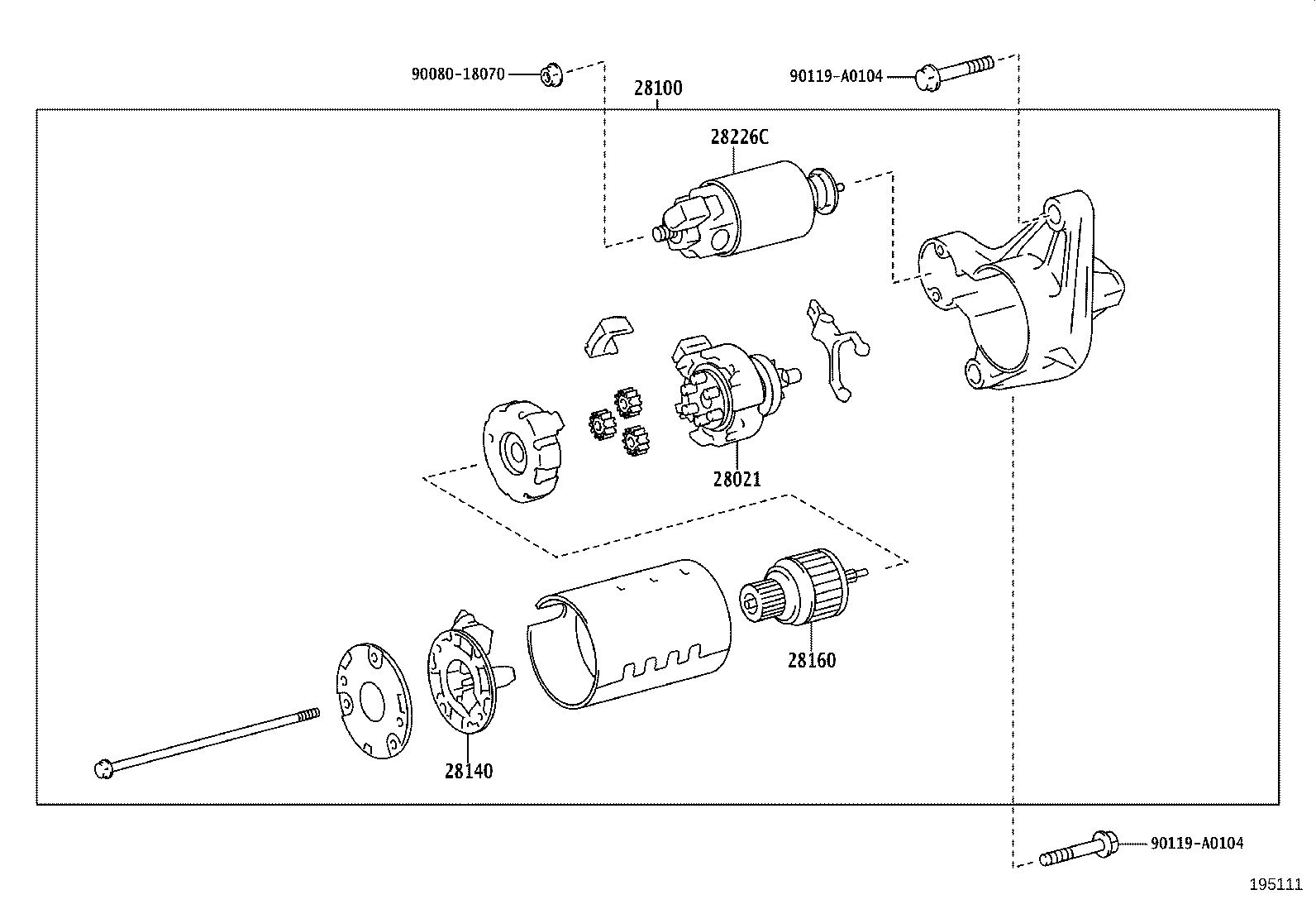 28100-0T290 STARTER ASSY product image