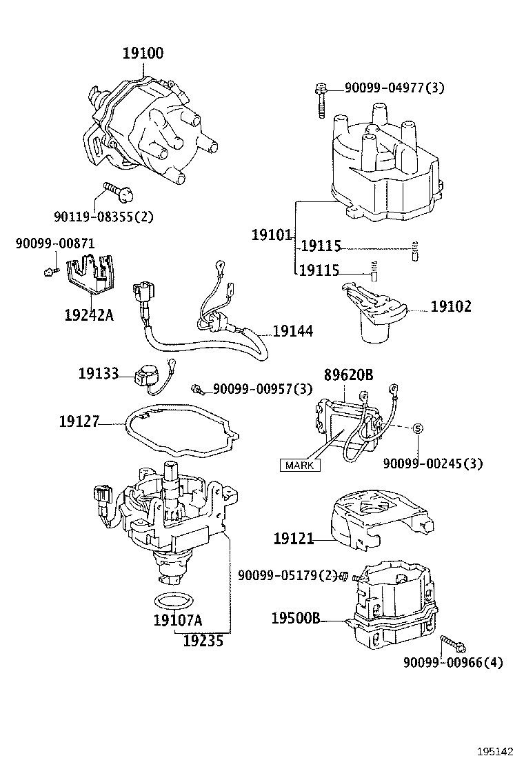 19020-02010 DISTRIBUTOR ASSY product image