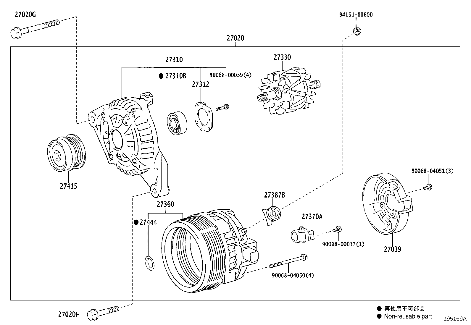 27360-36220 COIL ASSY, ALTERNATOR product image