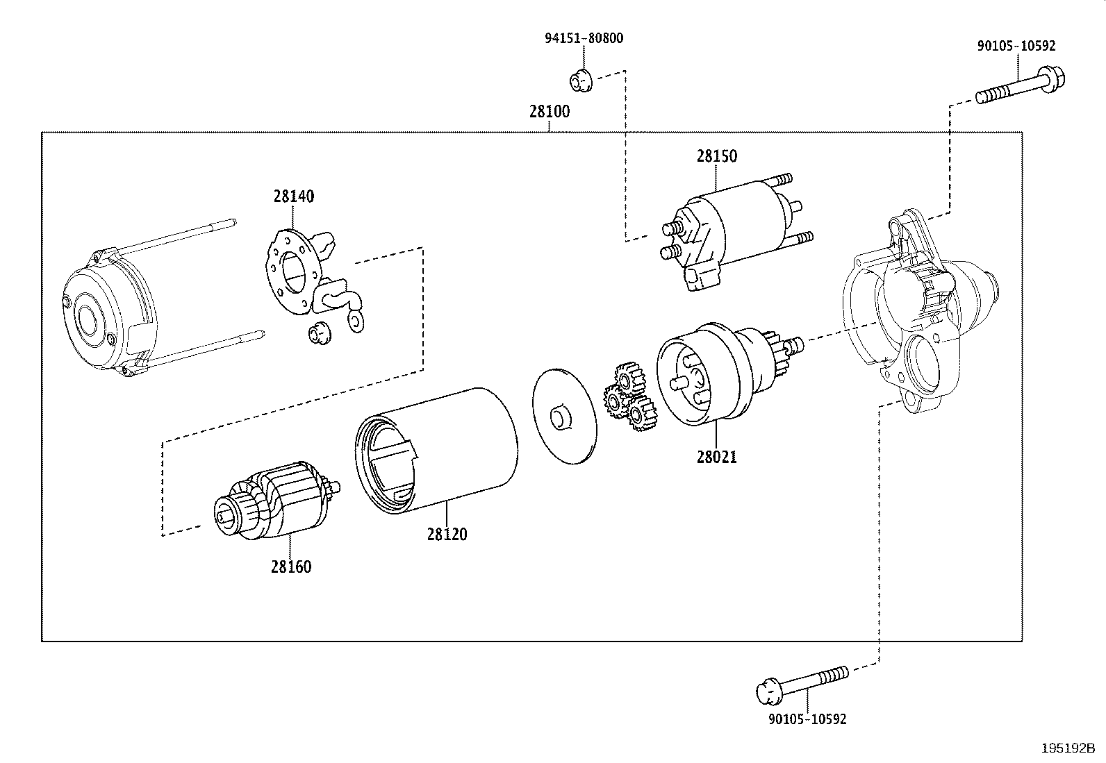 28120-21130 YOKE ASSY, STARTER product image