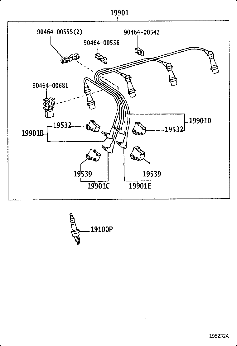 19871-30080 CONNECTOR, GLOW PLUG NO.1 product image