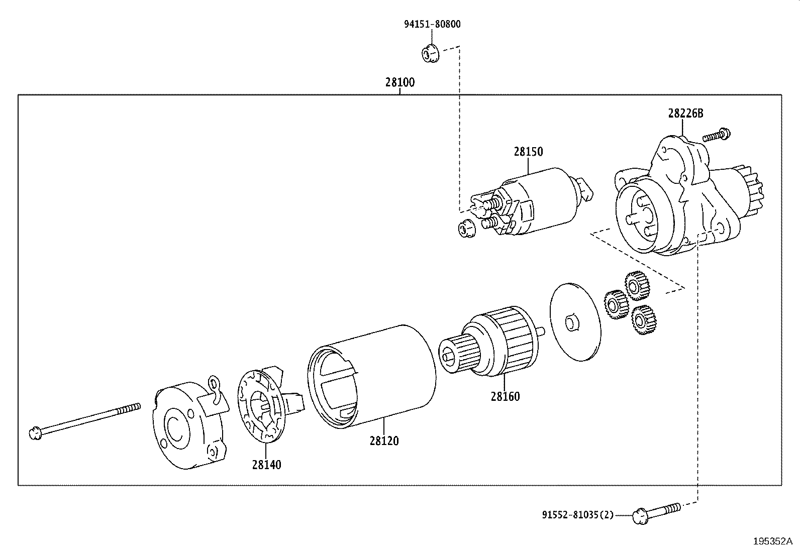 28226-36140 SWITCH ASSY, MAGNET STARTER product image
