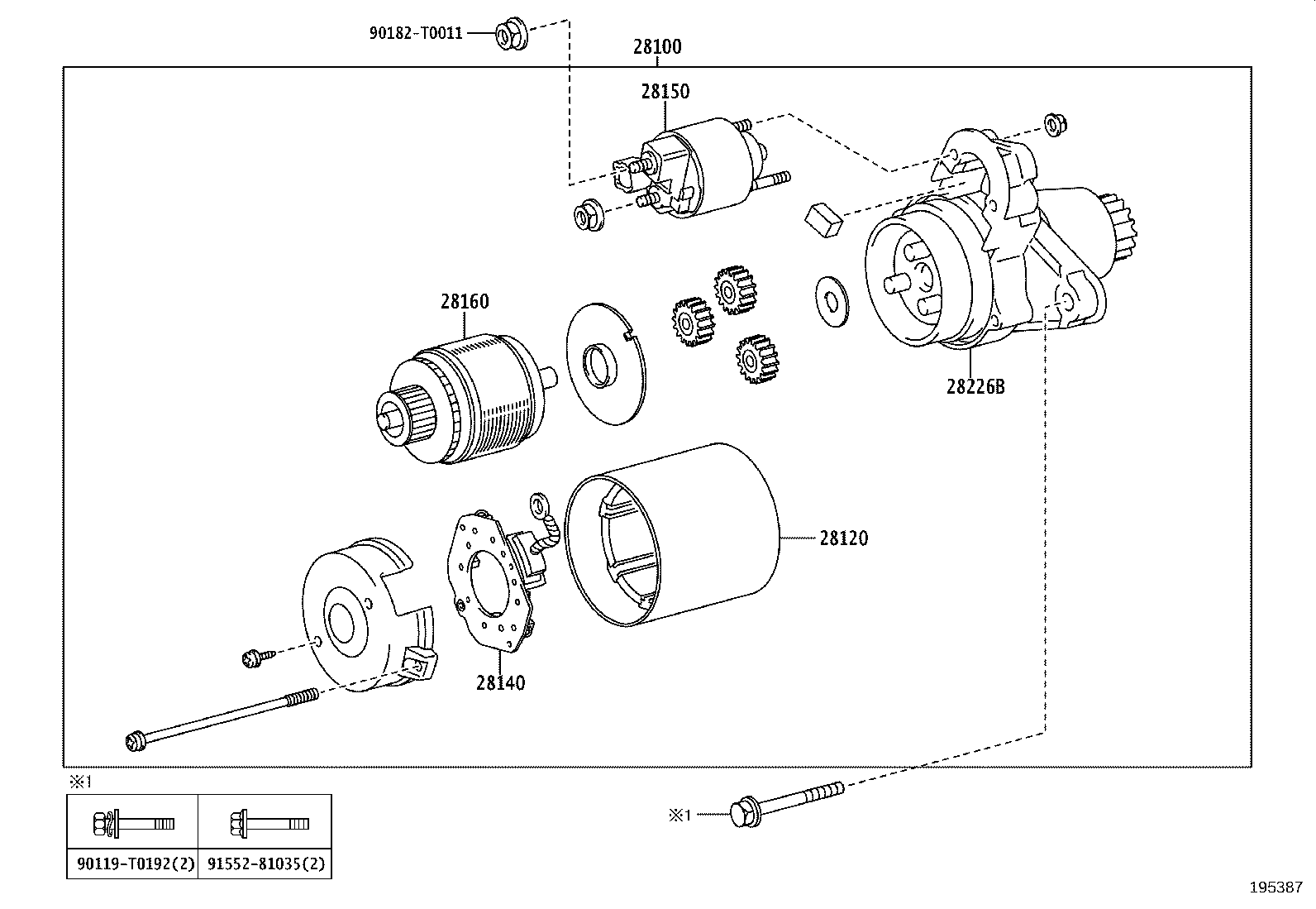 28226-0V090 STARTER KIT, REPAIR SERVICE product image