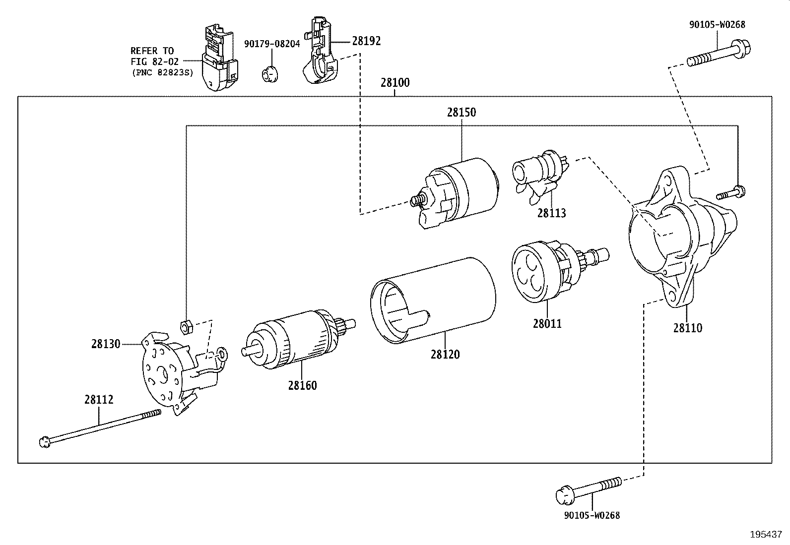 28021-47270 CLUTCH SUB-ASSY, STARTER CENTER BEARING product image