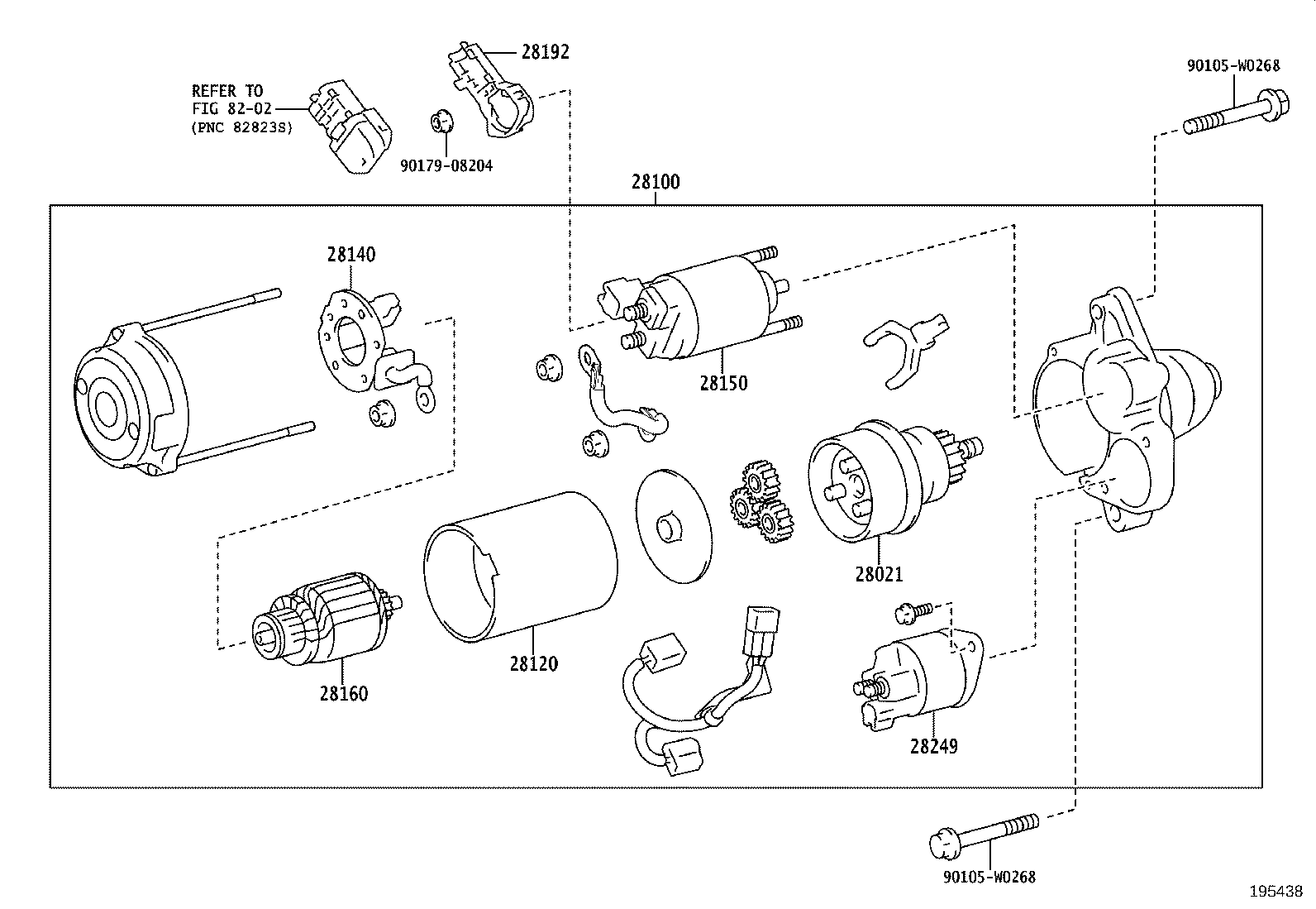 28021-47270 CLUTCH SUB-ASSY, STARTER CENTER BEARING product image