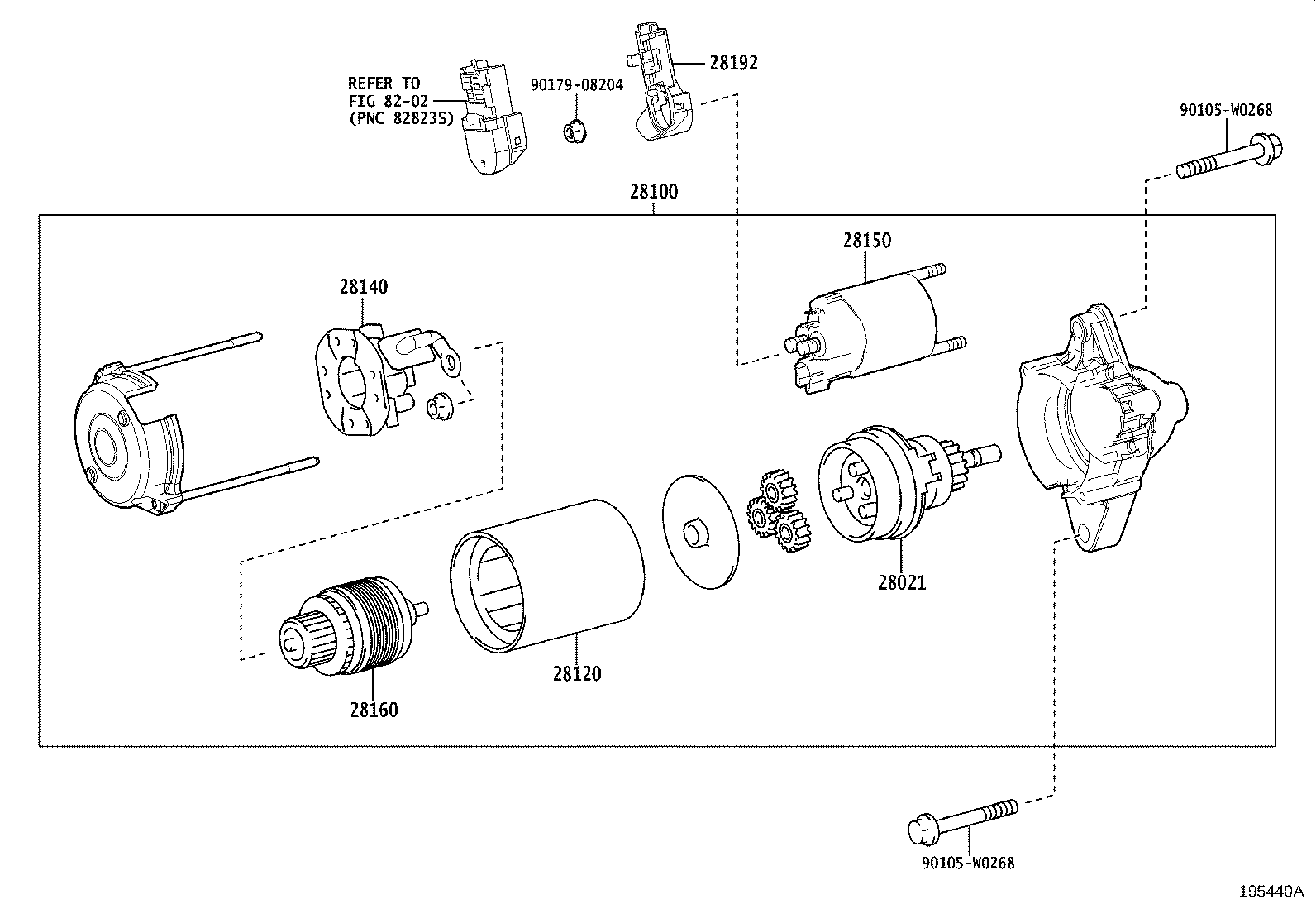 28021-47270 CLUTCH SUB-ASSY, STARTER CENTER BEARING product image