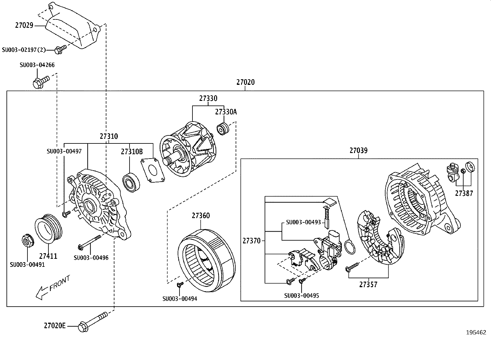 SU003-06464 ALTERNATOR ASSY product image