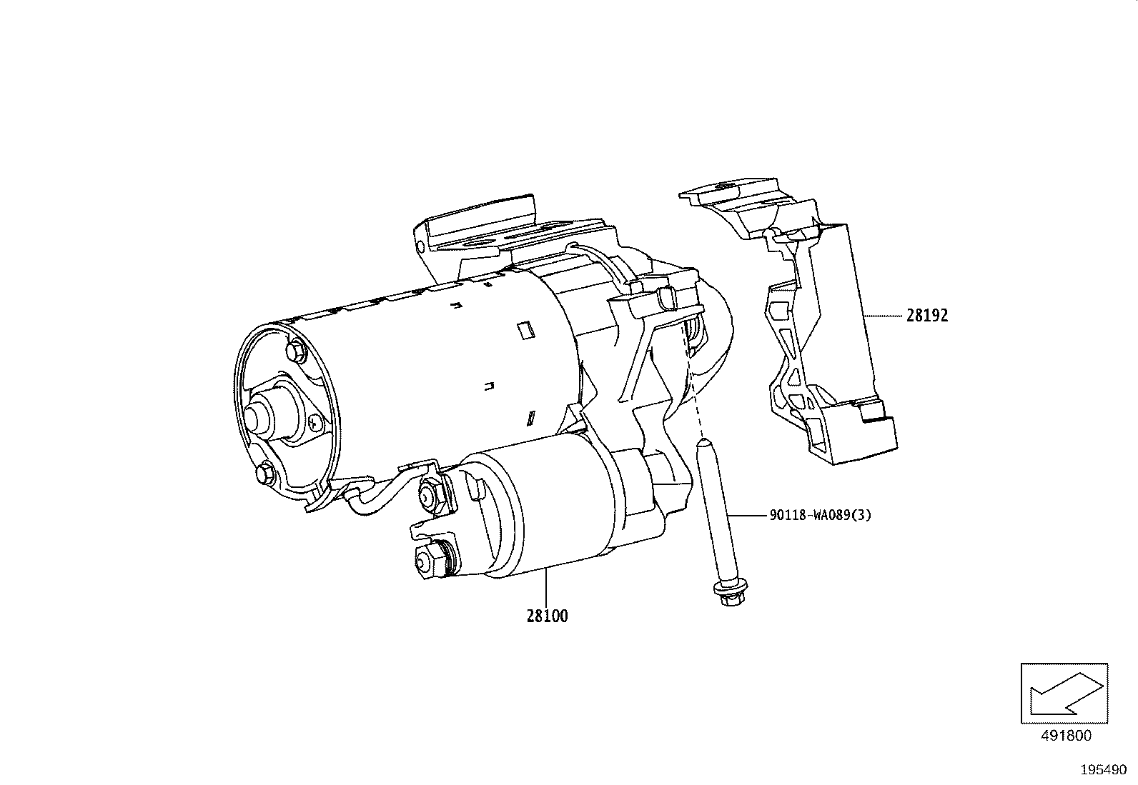 28192-WAA01 COVER, STARTER product image