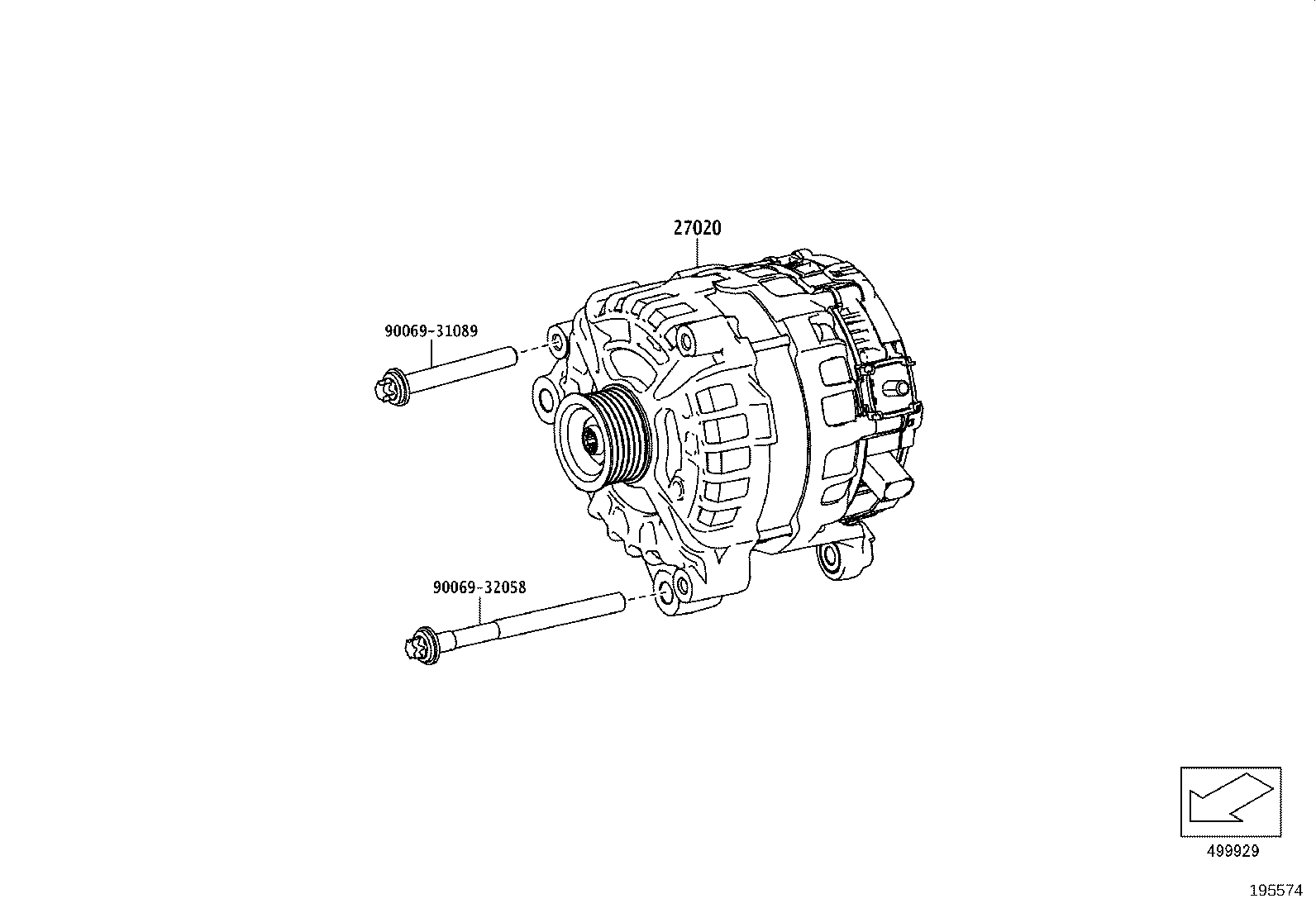 27060-WAA06 ALTERNATOR ASSY product image