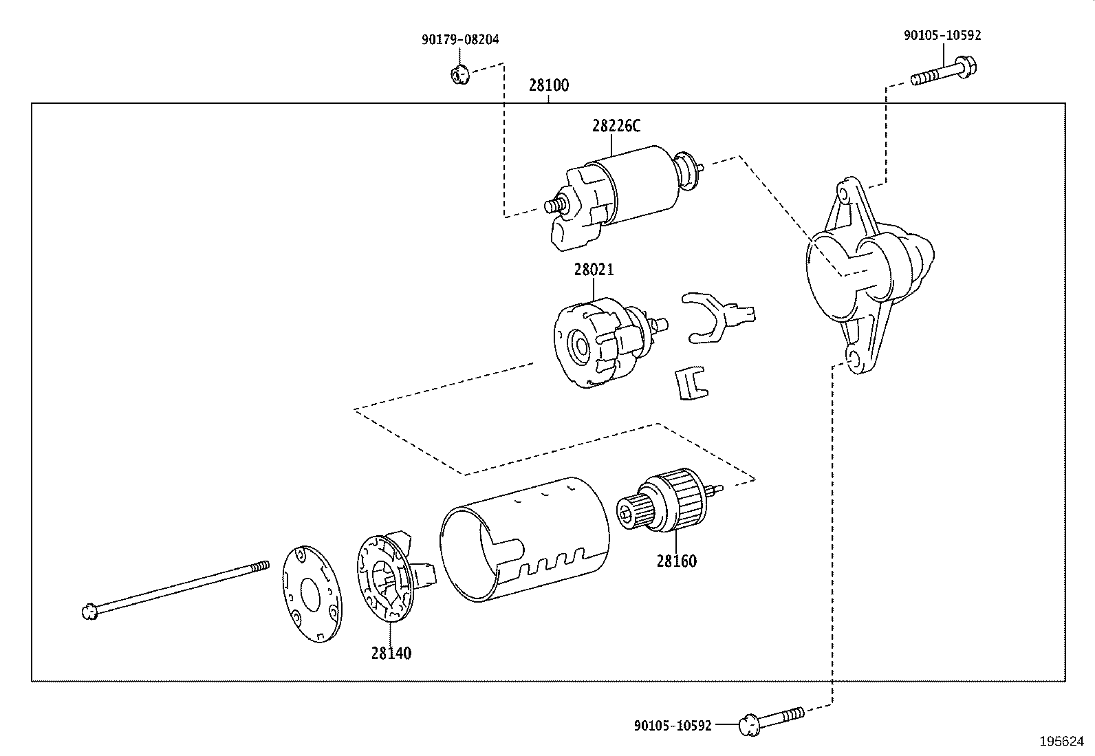 28100-37150 STARTER ASSY product image