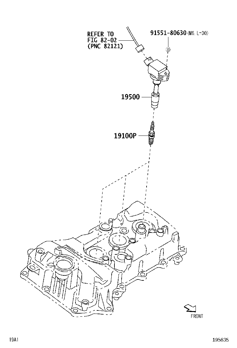 19500-B9100 COIL ASSY, IGNITION product image