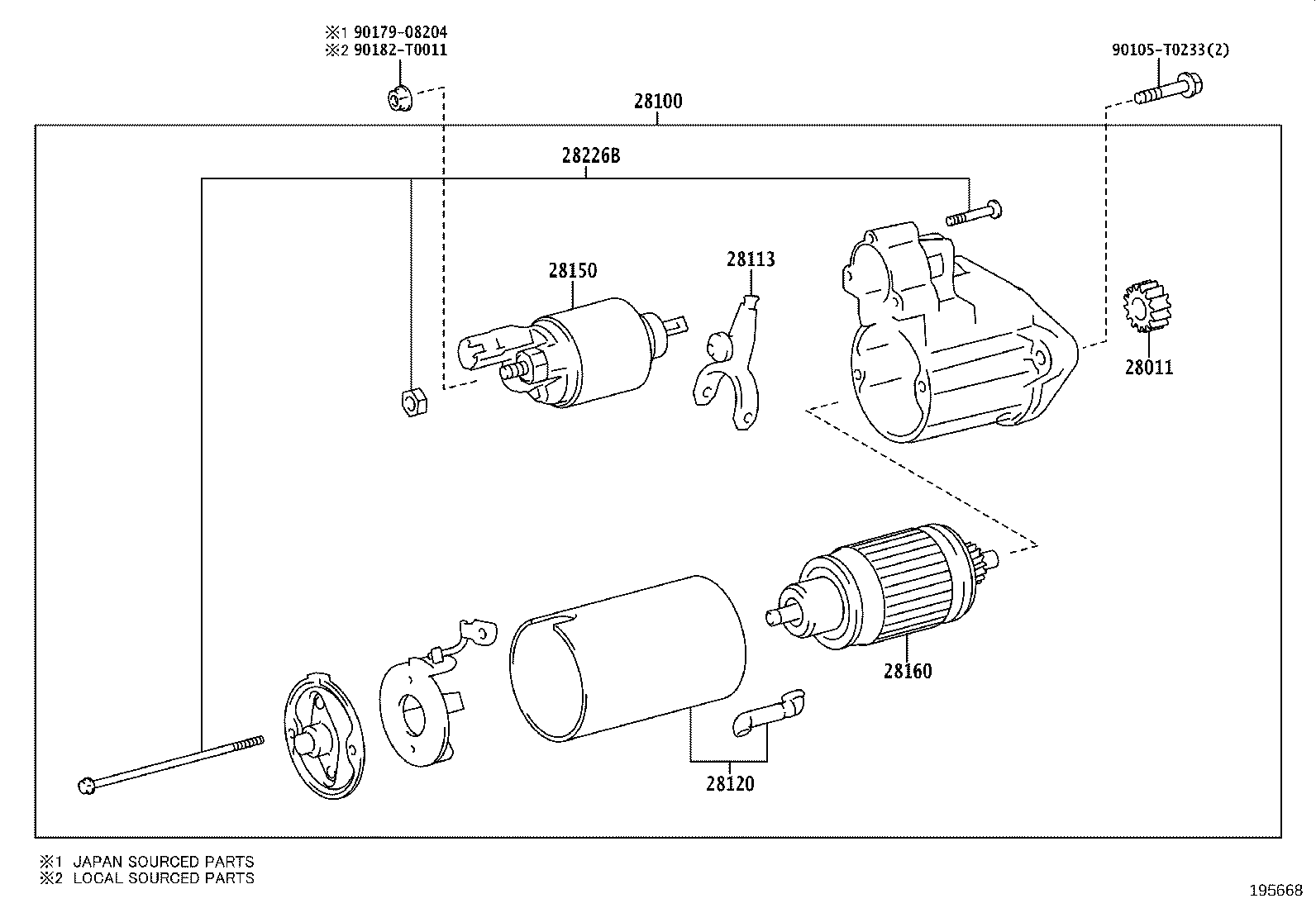28150-0L200 SWITCH ASSY, MAGNET STARTER product image