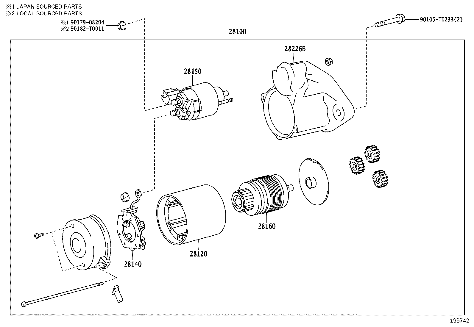 28100-0L261 STARTER ASSY product image