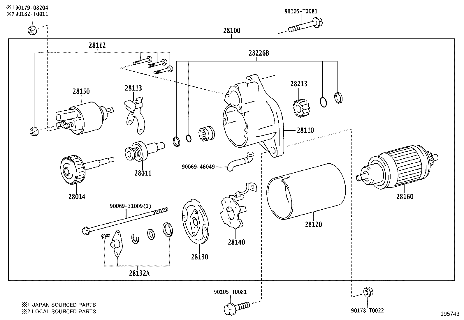28100-0L261 STARTER ASSY product image