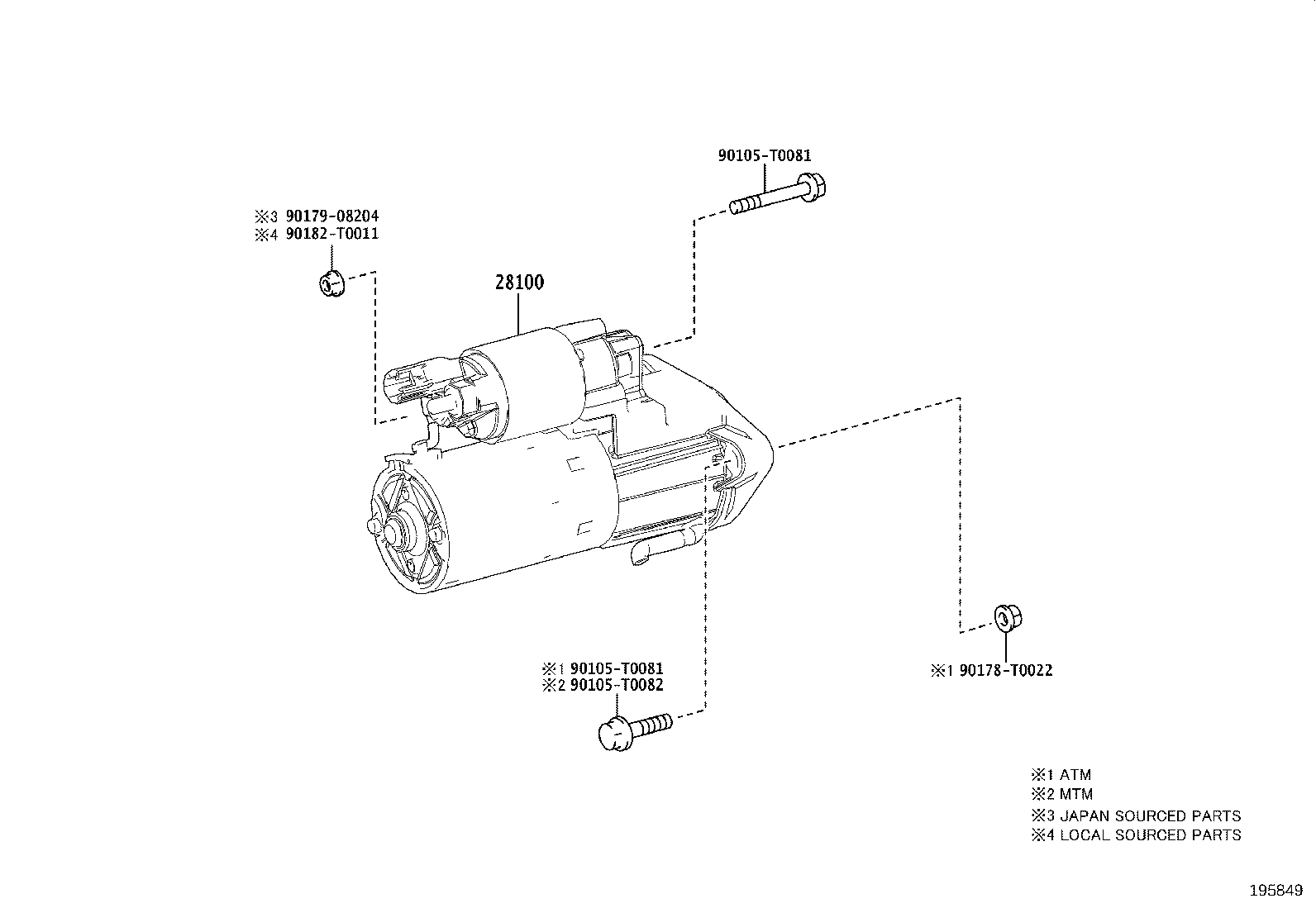 28100-0L261 STARTER ASSY product image