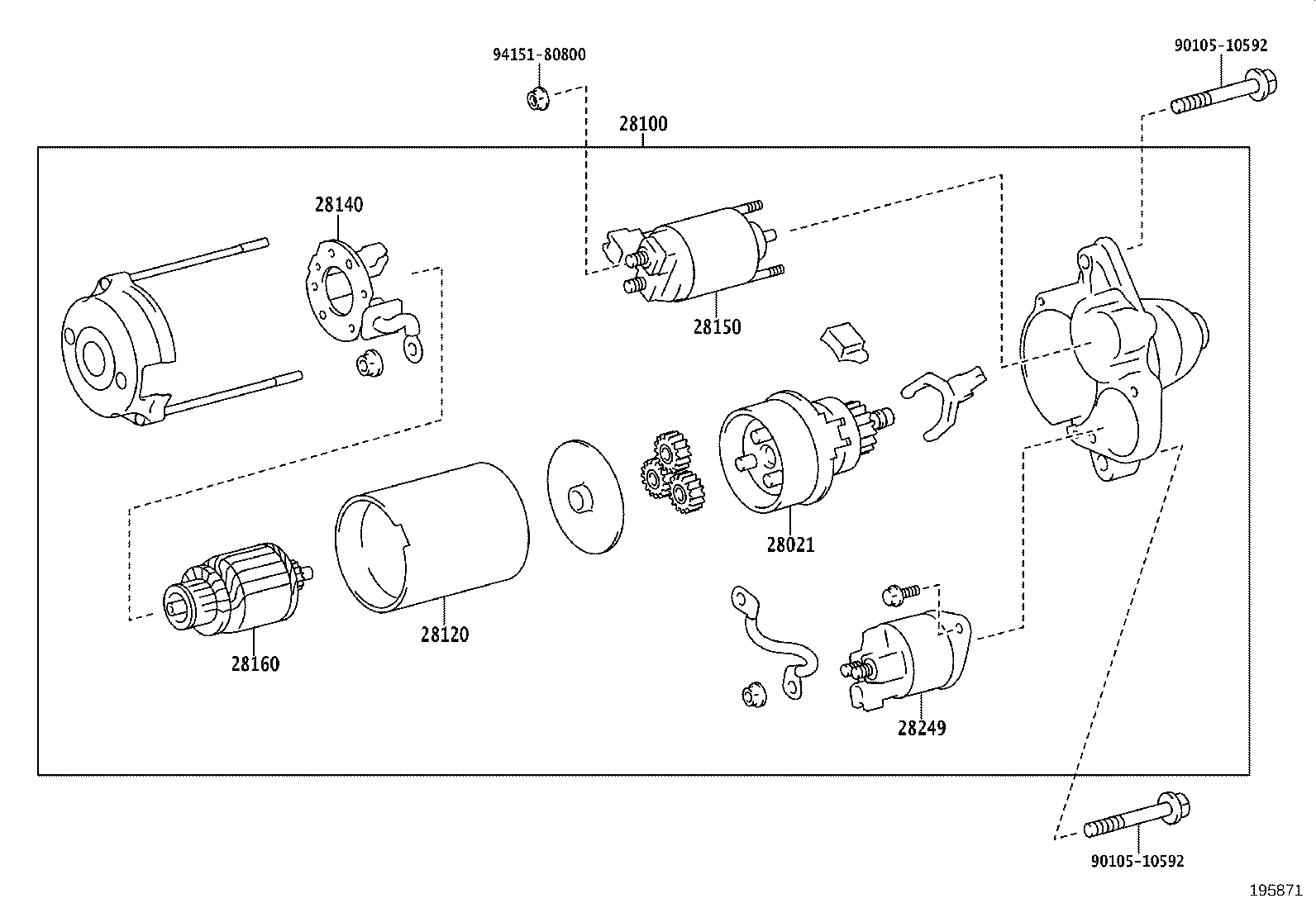 28160-36110 ARMATURE ASSY, STARTER product image