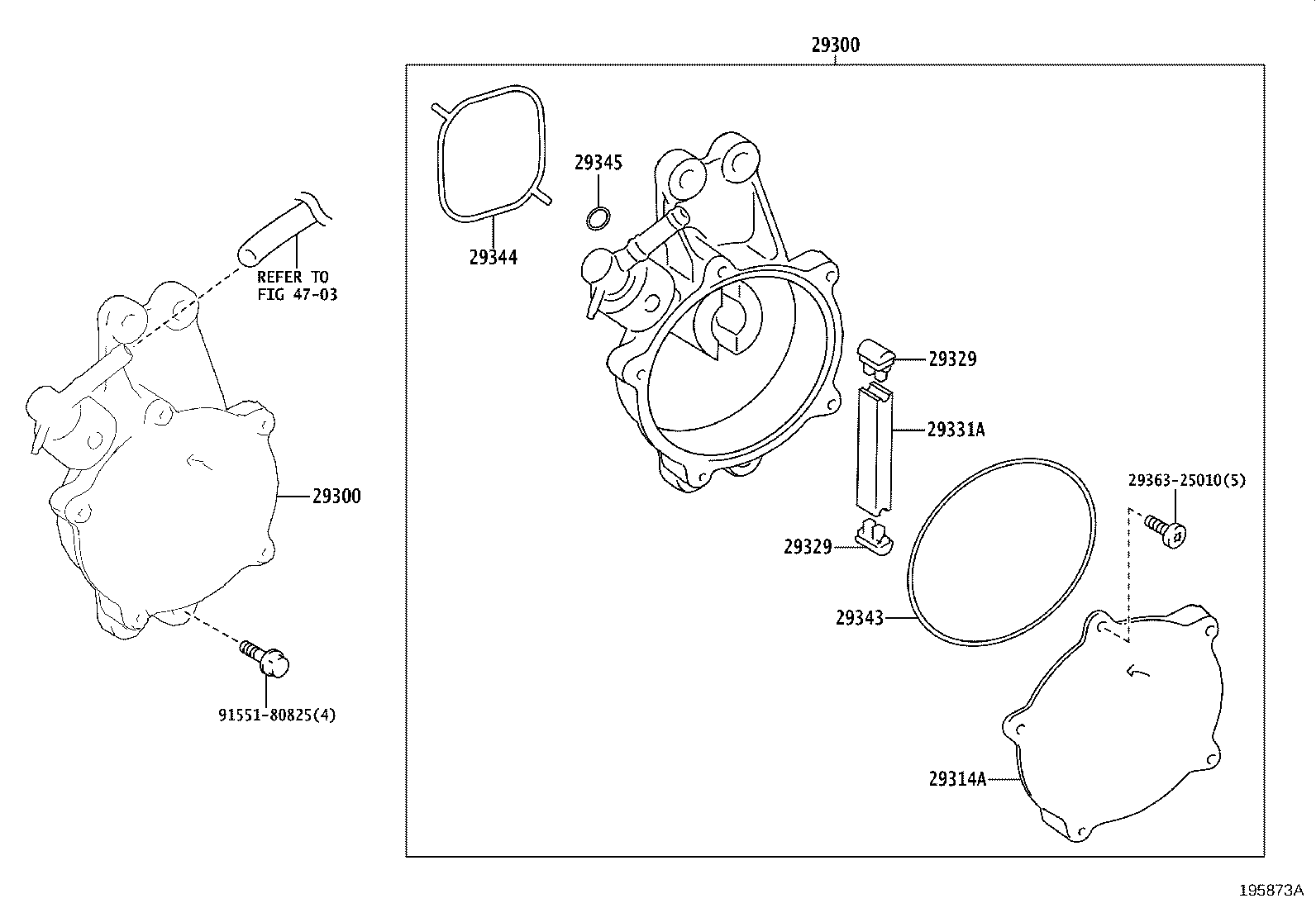 29329-37010 CAP, VACUUM PUMP VANE product image