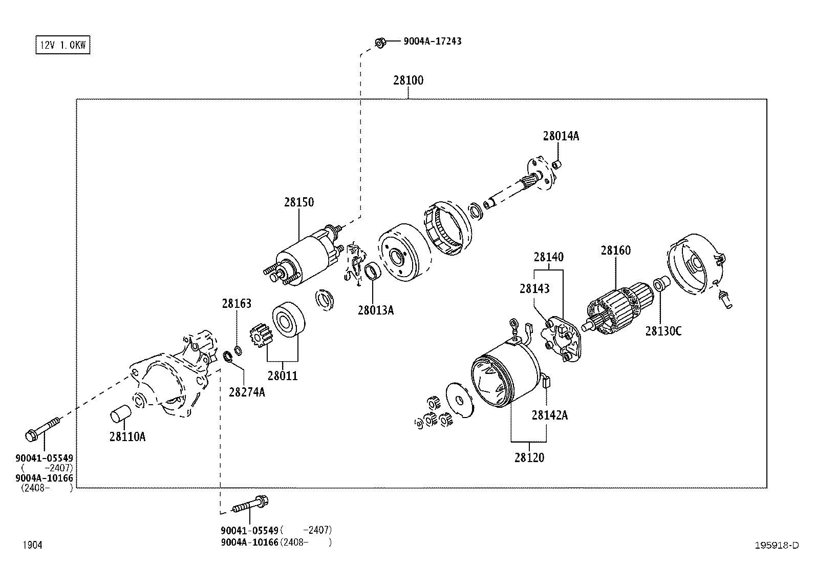28140-B2130 HOLDER ASSY, STARTER BRUSH product image