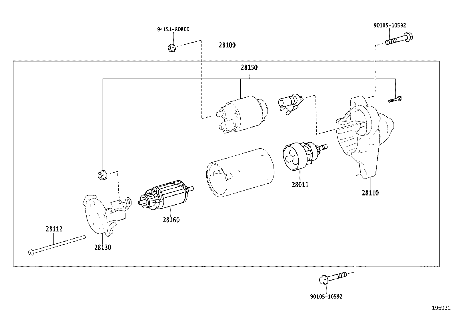 28150-F0040 SWITCH ASSY, MAGNET STARTER product image
