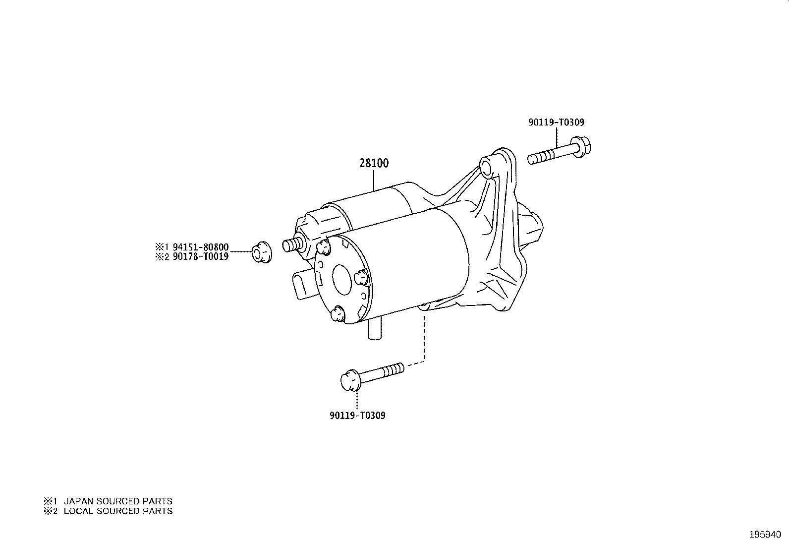 28100-0Y260 STARTER ASSY product image