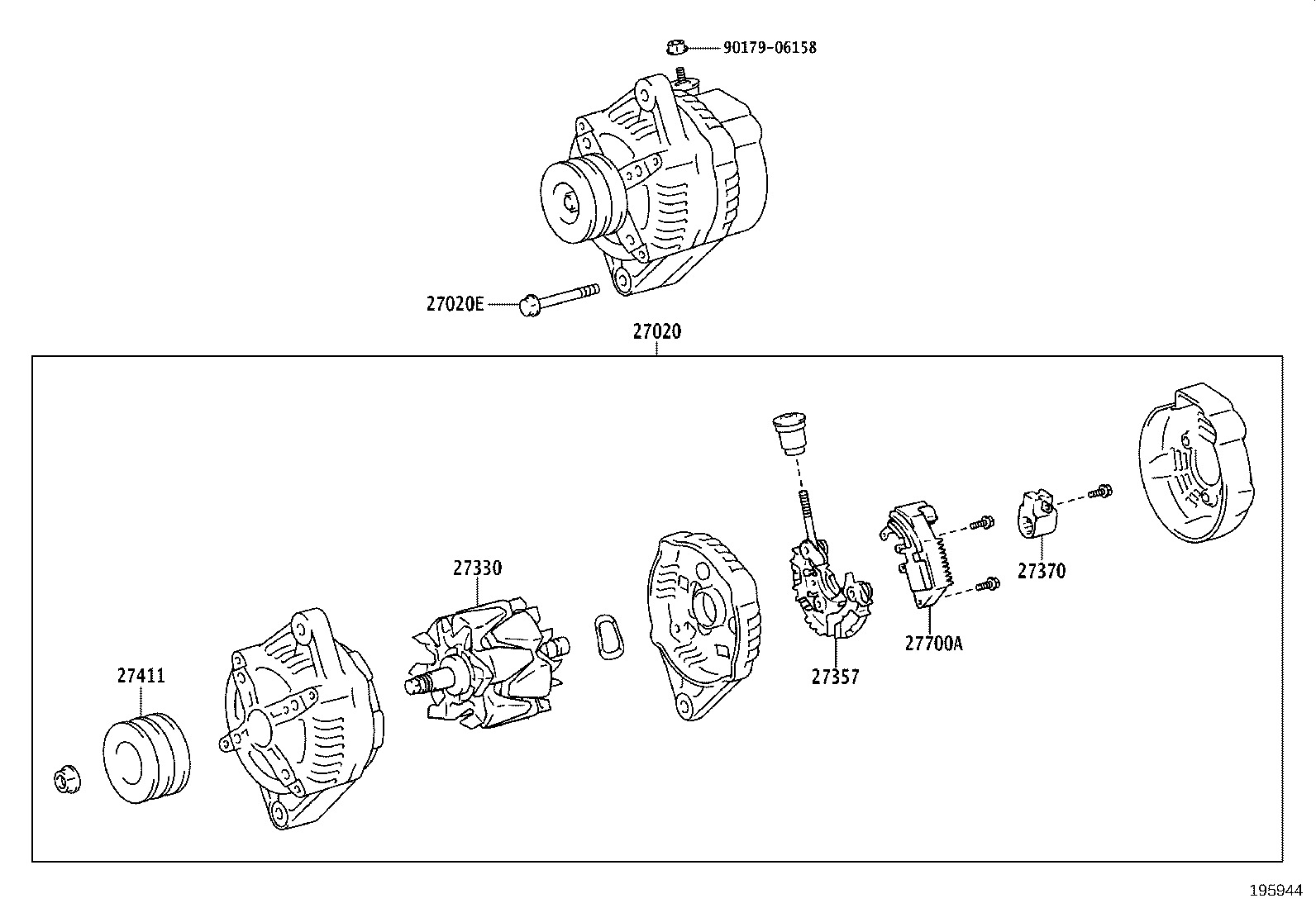 27230-89101 PULLEY, ALTERNATOR product image