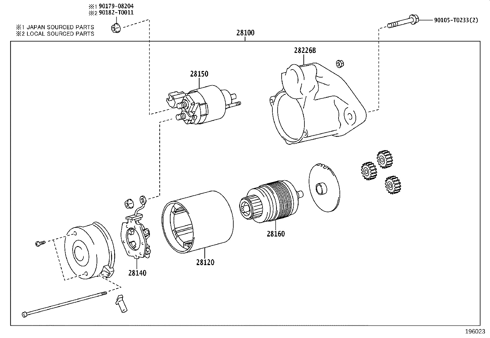28100-0L262 STARTER ASSY product image