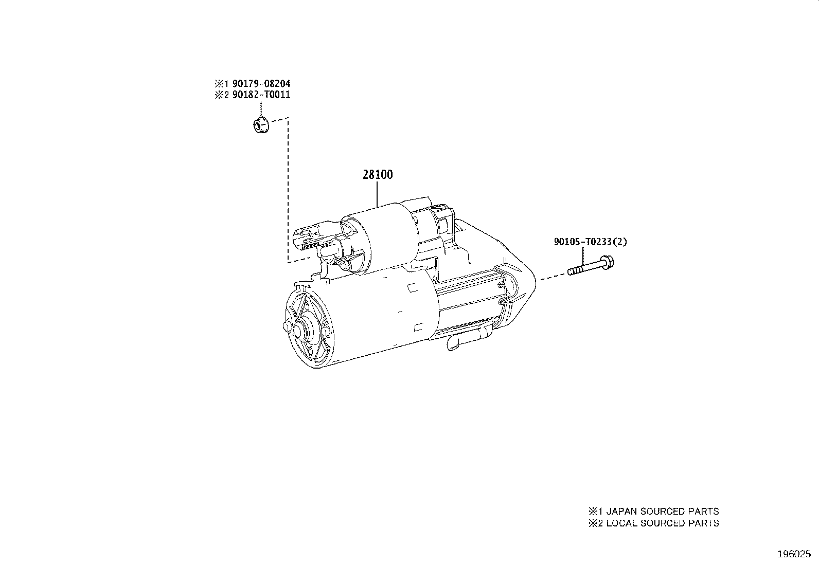28100-0L262 STARTER ASSY product image