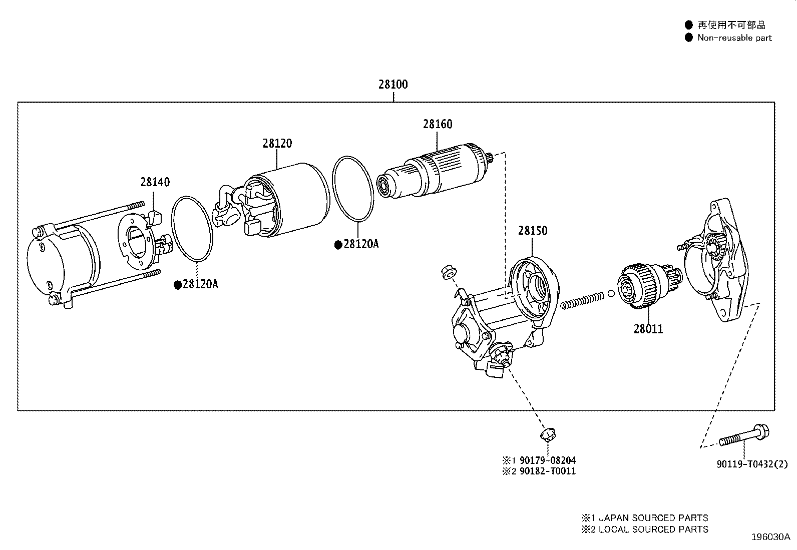 28100-0L262 STARTER ASSY product image