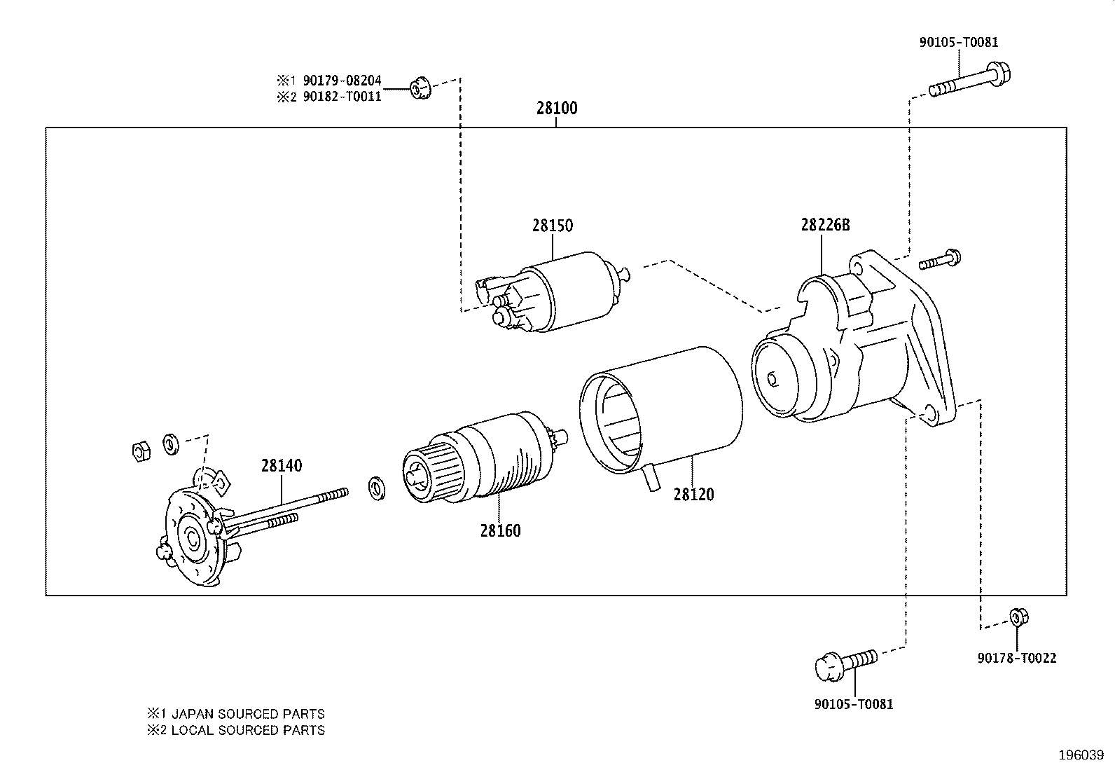 28100-0L262 STARTER ASSY product image