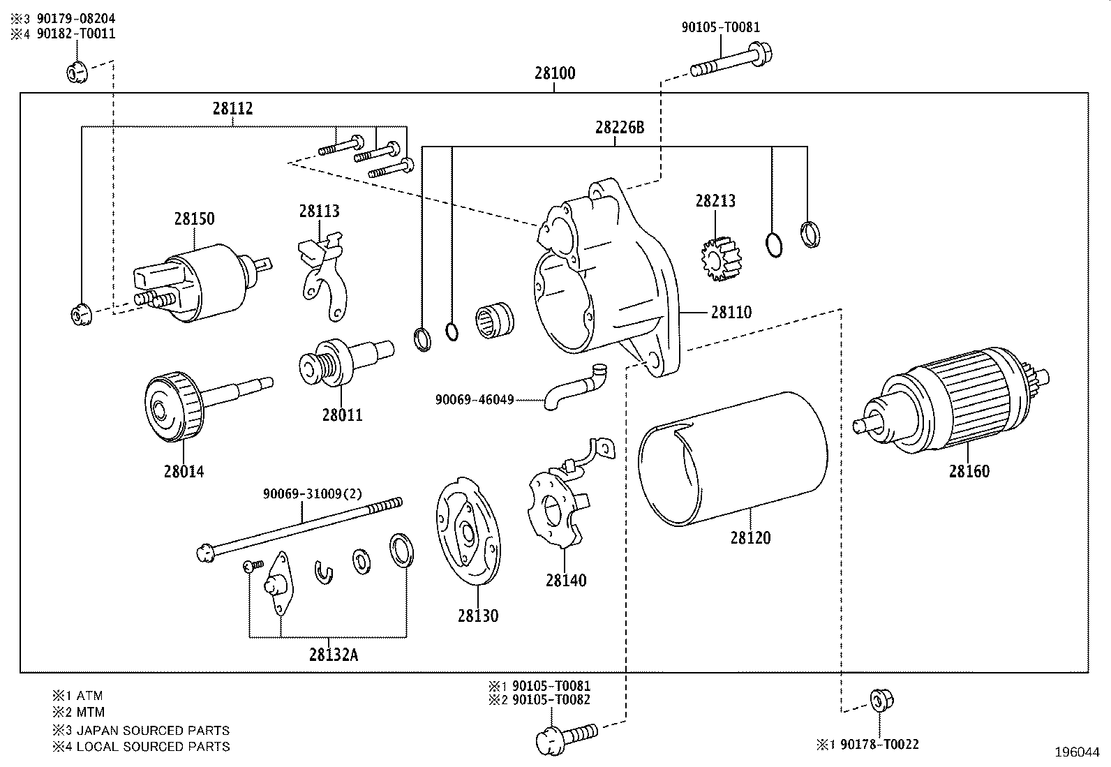28100-0L262 STARTER ASSY product image