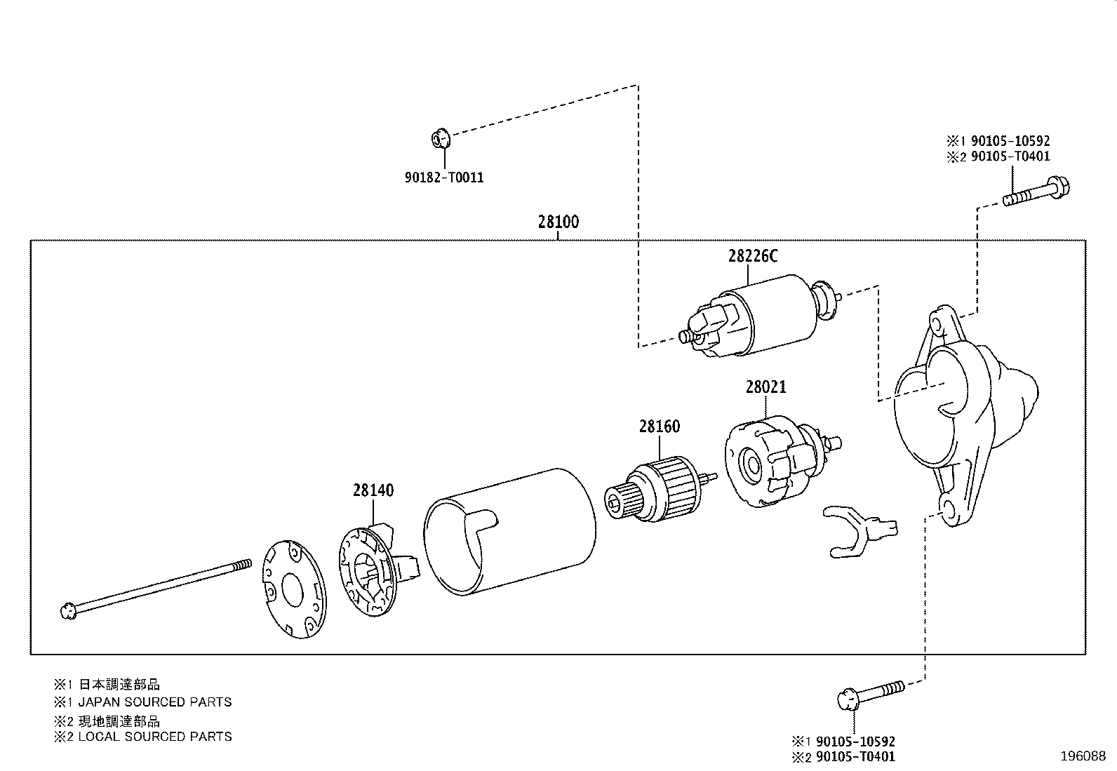 28226-0V090 STARTER KIT, REPAIR SERVICE product image