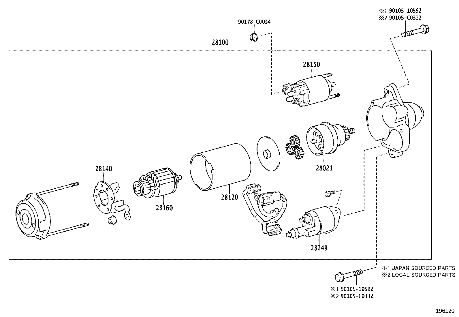 28100-F2070 STARTER ASSY product image