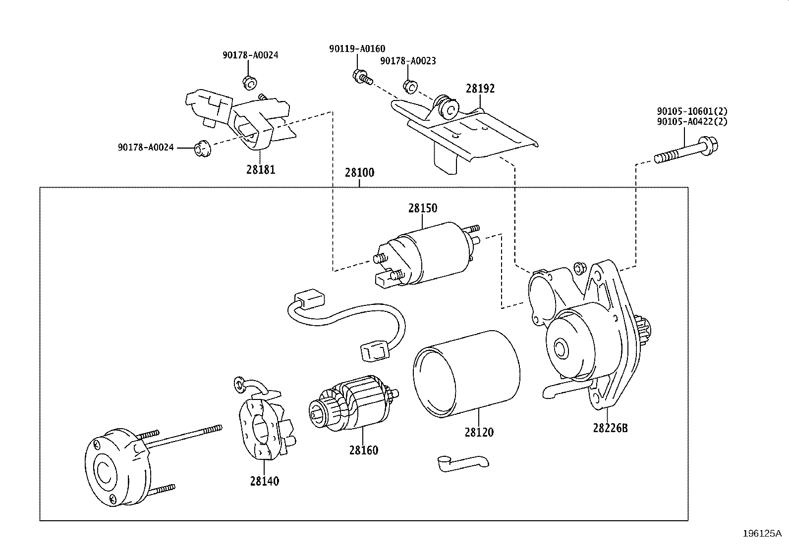Toyota 28100-F4021 STARTER ASSY