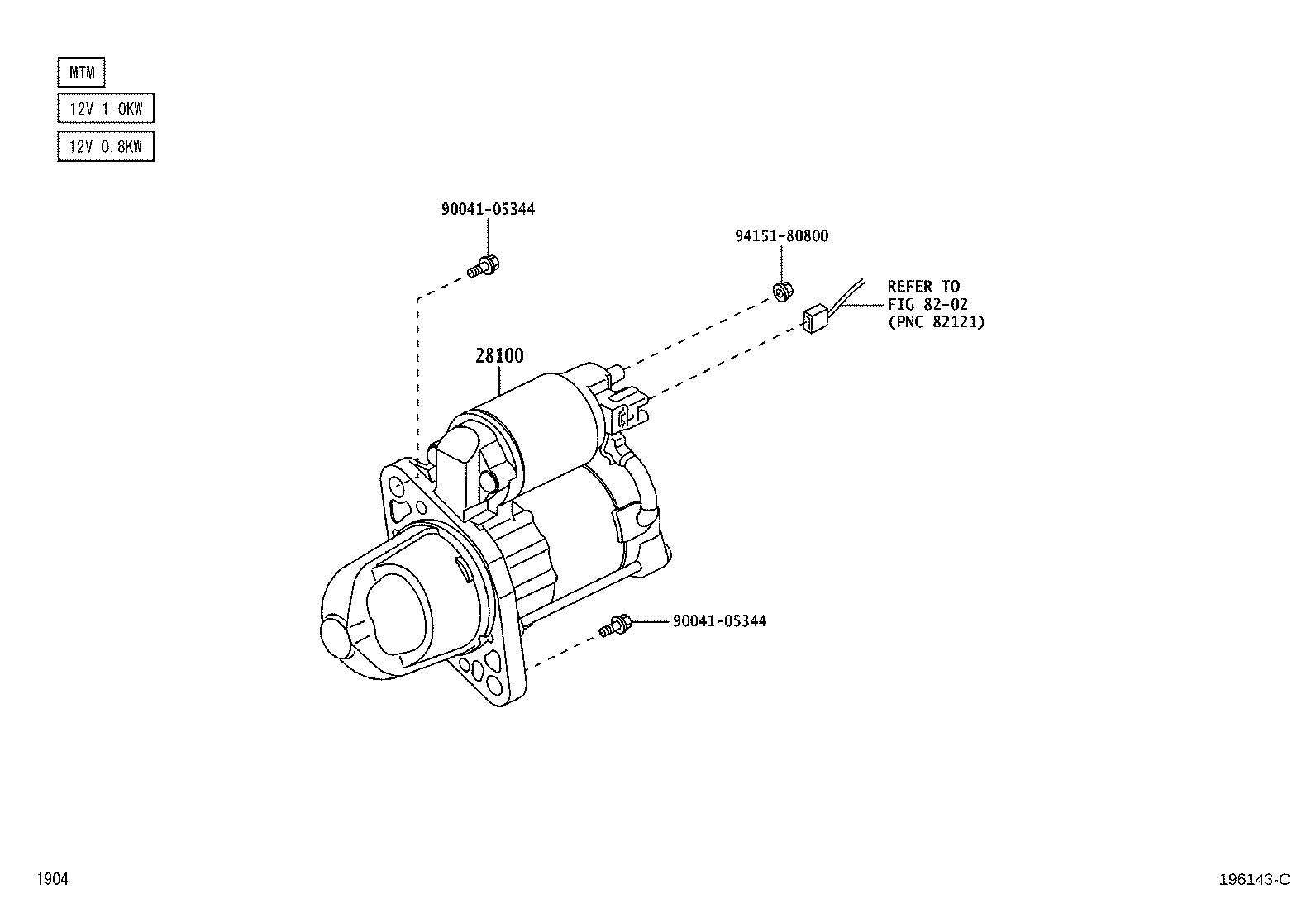 28100-B5121 STARTER ASSY product image