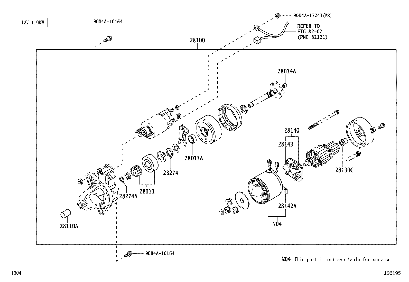 28100-B5110 STARTER ASSY product image