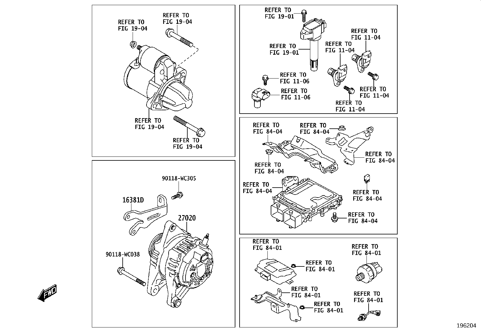 27310-WC008 FRAME ASSY, DRIVE END, ALTERNATOR product image
