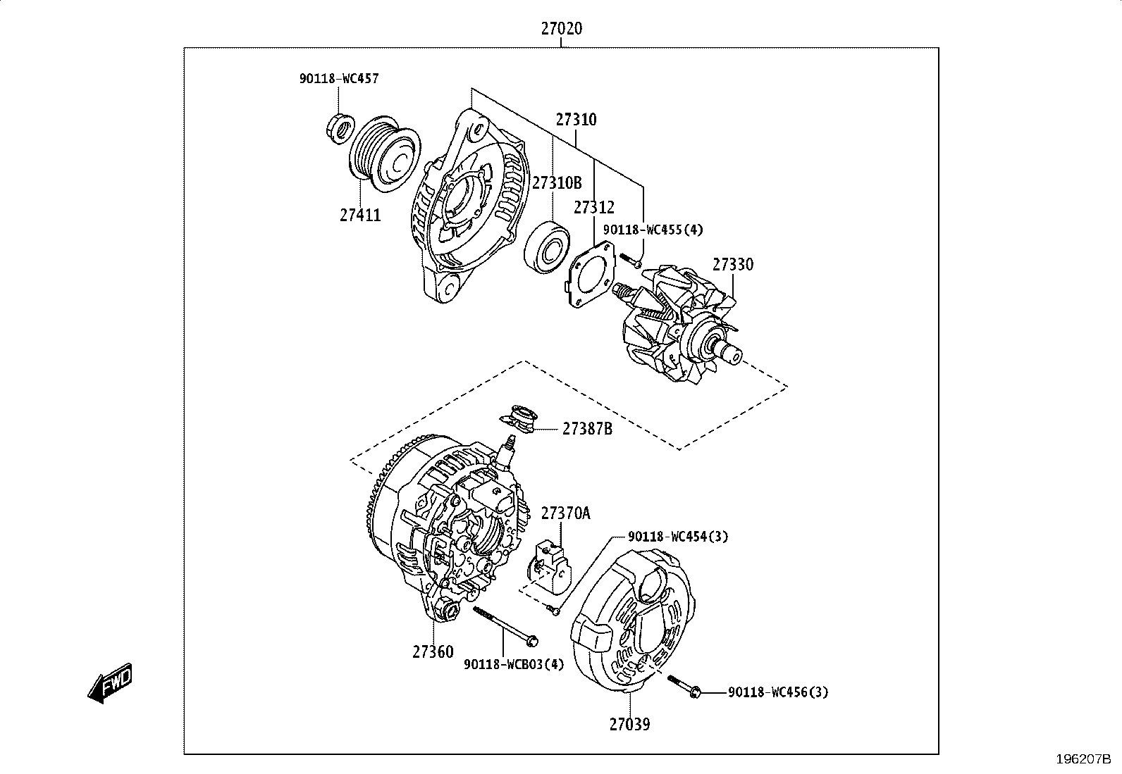 27360-WC006 COIL ASSY, ALTERNATOR product image