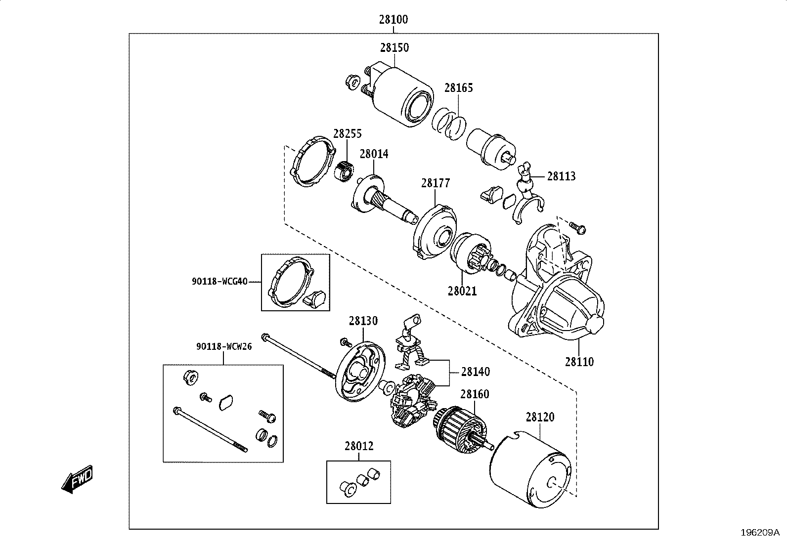 28011-WC006 CLUTCH SUB-ASSY, STARTER CENTER BEARING product image