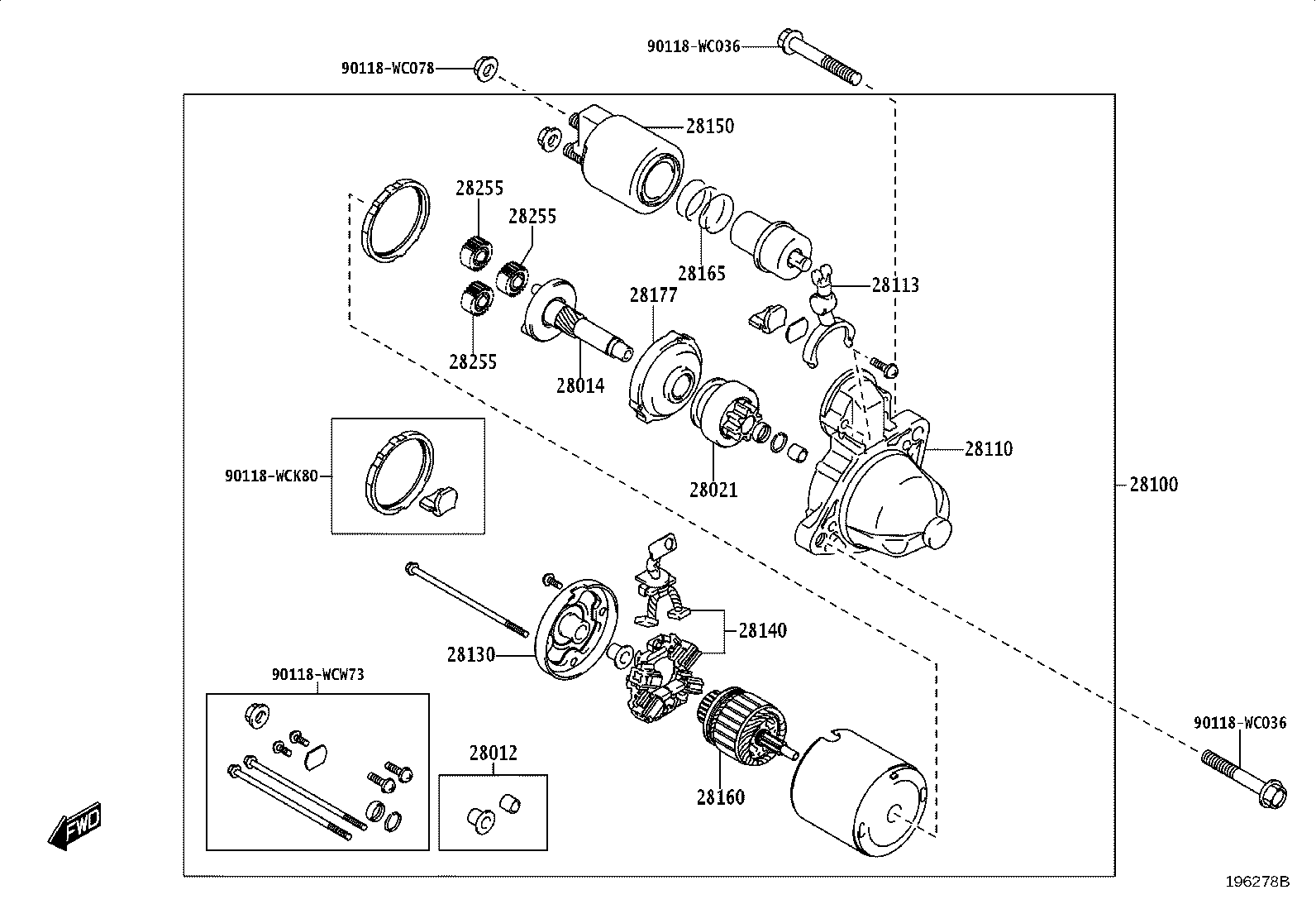 90118-WCL54 BEARING SUB-ASSY, CENTER product image