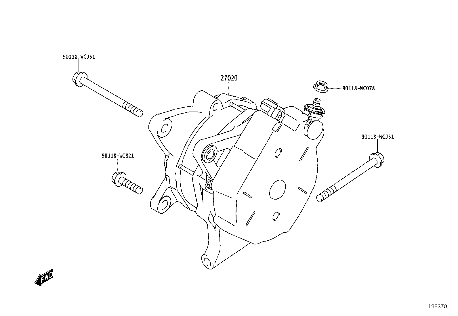 27411-WC005 PULLEY, ALTERNATOR product image